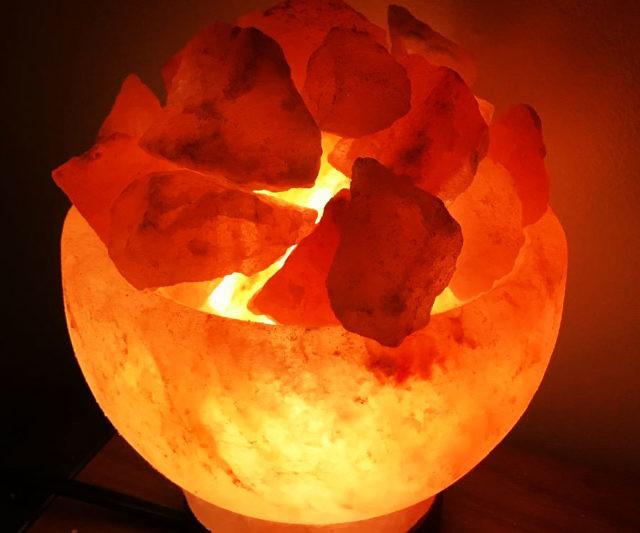 喜馬拉雅山岩鹽火碗燈