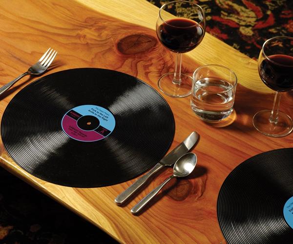 黑膠唱片造型餐盤